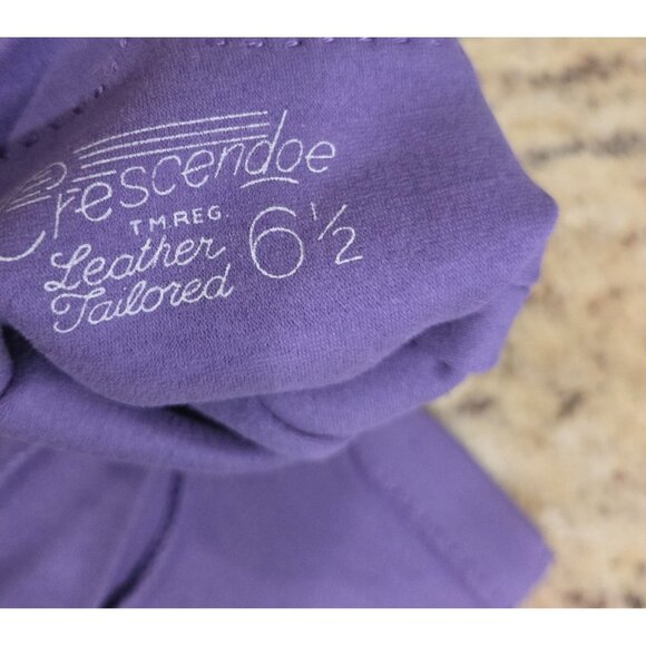 Vintage Womens Size S 6.5 Lilac Purple Formal 8" Wrist Gloves Cotton Stretch - Picture 9 of 12